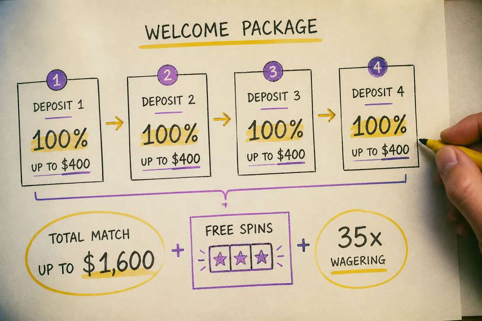 Jackpot City Casino Bonus New Zealand – Welcome Offer & Free Spins visual guide for Jackpot City Casino